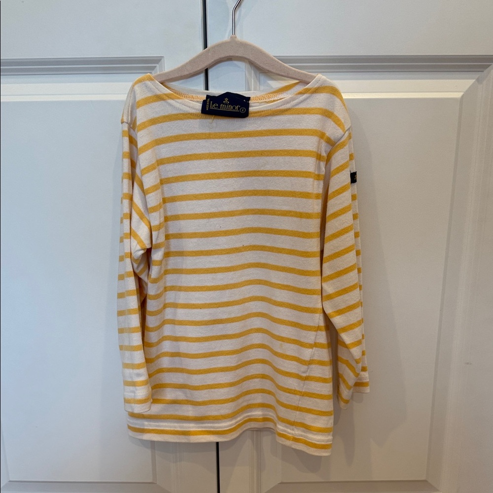 Le minor Yellow Striped Kids Shirt